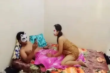 Ngentot Pasutri Pakai Kain Batik Gaya Tradisional poster